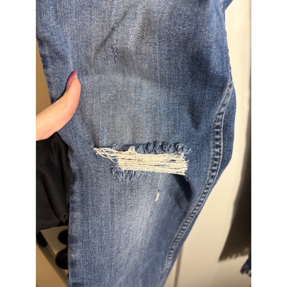 Free People Distress Mediums Wash Raw Hem Skinny Jeans‎ Size W30 - Picture 5 of 6